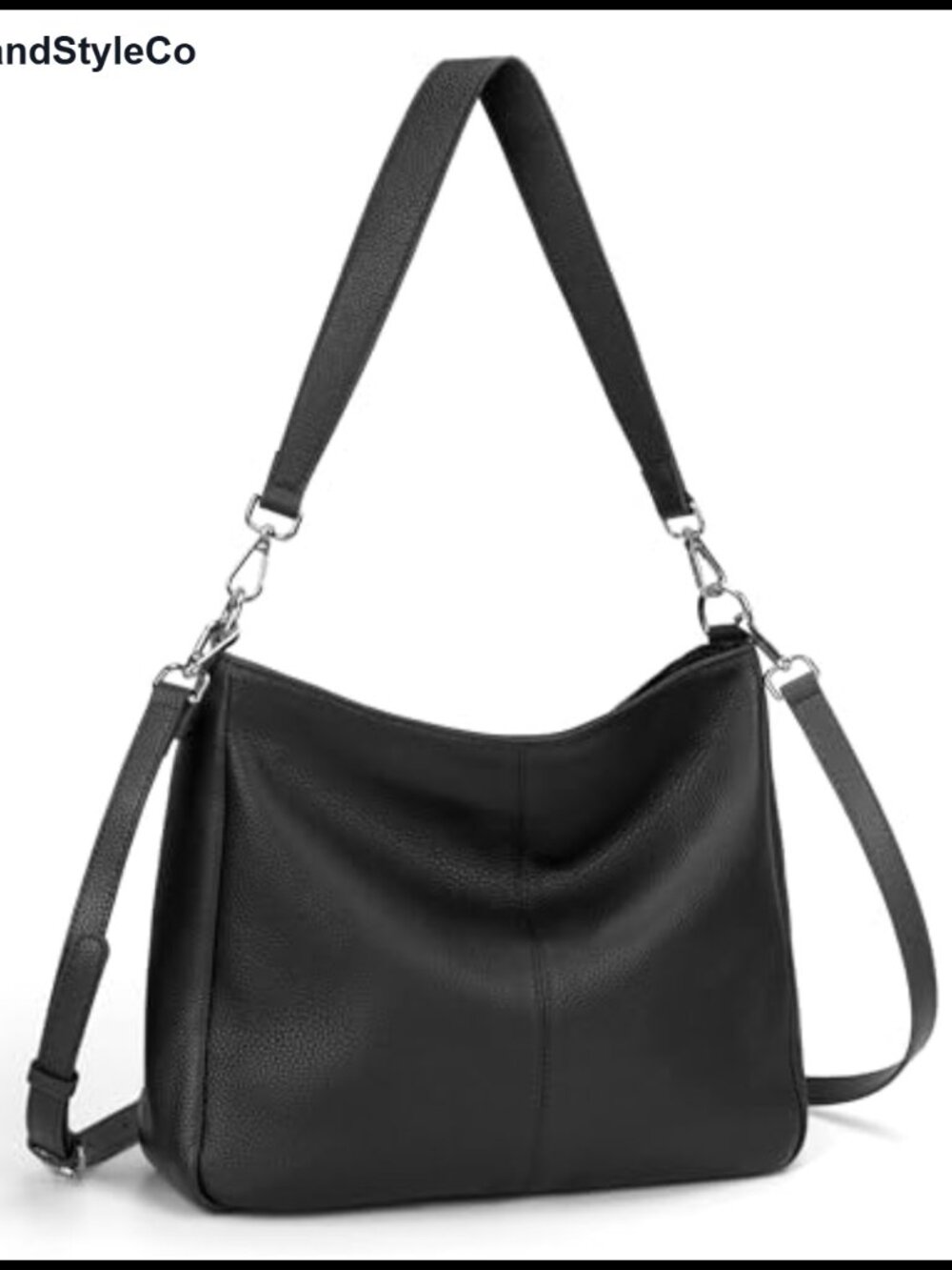 Genuine Leather Hobo Bag Crossbody Shoulder Purse Women Roomie Medium Travel